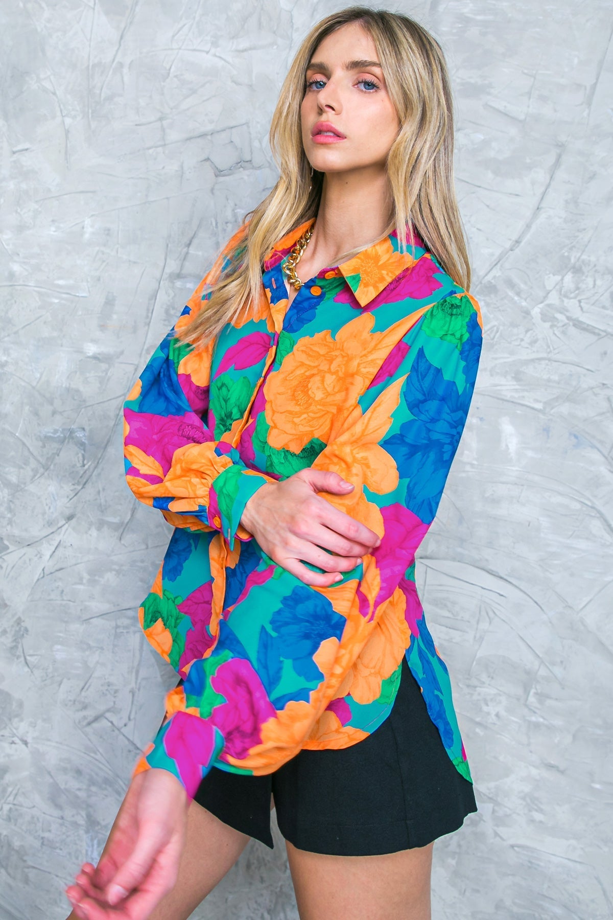 SOUL ON FIRE WOVEN TOP Flying Tomato